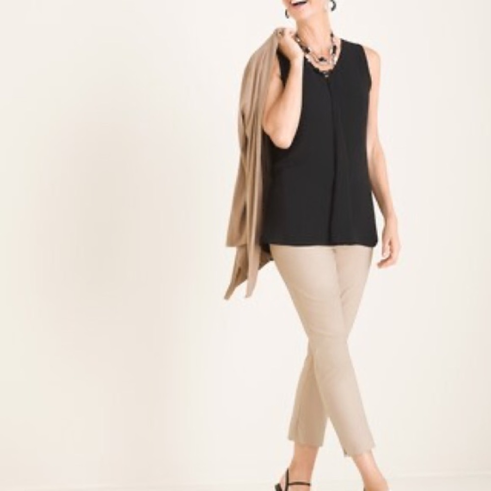 Chico’s Drape-Front Tank Size 3|XL - Picture 2 of 6